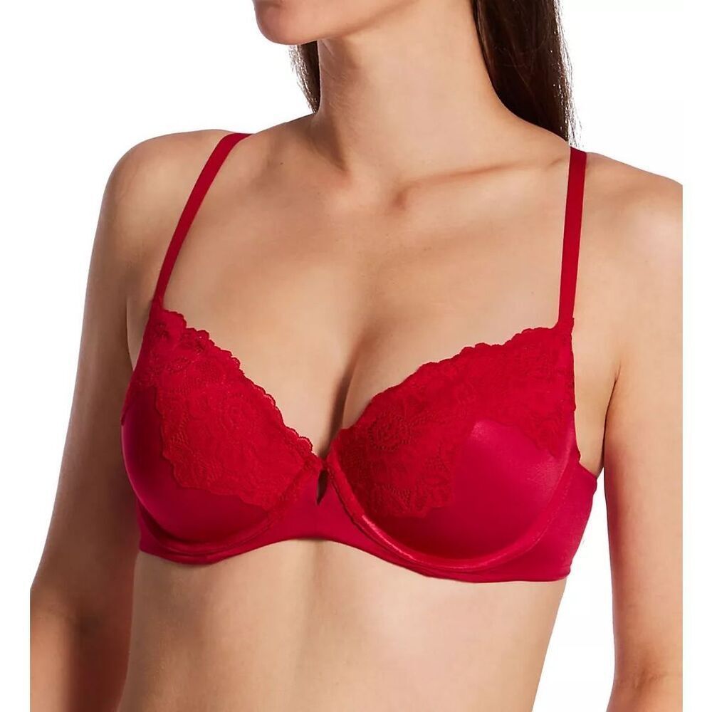 Maidenform Comfort Devotion Love Your Lift Underwire Bra Impulse Red 38B